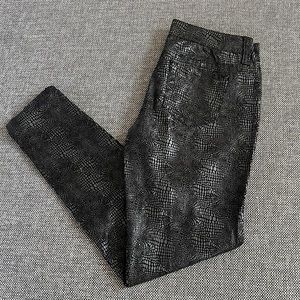 Standards and Practices Snake-skin print Jean Pants